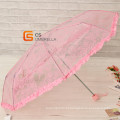 21 polegadas impermeável Poe guarda-chuva do laço dobre (YS-T1005A)